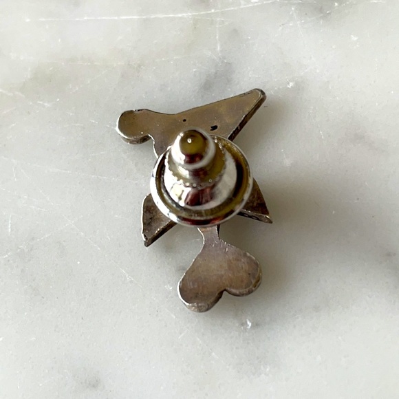 Vintage Zuni Native American Thunderbird Lapel Pin or Tie Tack - Picture 4 of 7